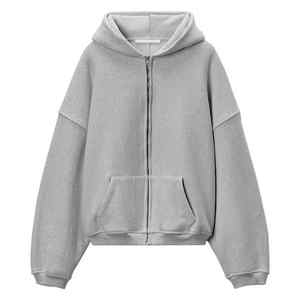 High Trending 100% Organic Cotton Men's OverSized <b>Zip</b>-<b>UP</b> <b>Hoodie</b> For Winter With High And Premium Quality 450 GSM - Product Image 5