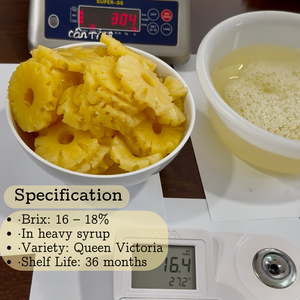 สับปะรดกระป๋องคุณภาพสูงจากเวียดนามในน้ำเชื่อม 14-16 บริกซ์ ได้รับการรับรองมาตรฐาน ISO อายุการเก็บรักษา 3 ปี ผู้จัดจำหน่ายส่งออกจำนวนมาก - Product Image 1