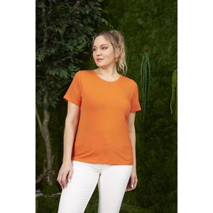 T-shirt col rond grande taille orange - Product Image 3