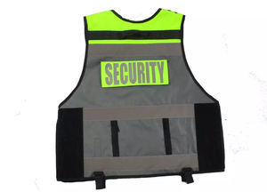 Chaleco DE SEGURIDAD personalizado OEM último diseño táctico de alta visibilidad con logotipo chaqueta de trabajo reflectante con cremallera frontal de poliéster - Product Image 3