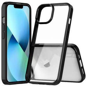 เคสอะคริลิค TPU ระดับพรีเมียมสำหรับ iPhone 14 6.1 และ iPhone 13 6.1 สีดำ - Product Image 1