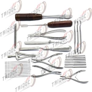Ensemble de 32 instruments chirurgicaux orthopédiques (13 articles) - Product Image 1