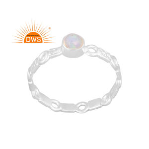 Hot Selling Fine Sterling <b>Silver</b> Natural Ethiopian <b>Opal</b> Gemstone Statement <b>Ring</b> Custom Jewelry Manufacturer - Product Image 1