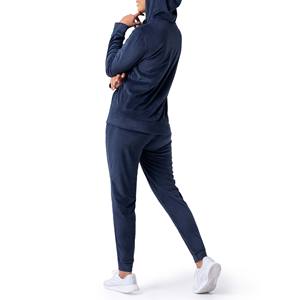 High Quality Women Velvet Velour Tracksuit 280 GSM Stretch <b>Fabric</b> Blue Color <b>Rhinestone</b> Logo Custom Set Tracksuits Plus size - Product Image 5