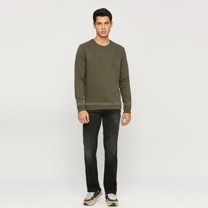 Nardon Apparel Sweatshirts à capuche et sweatshirts pour hommes en coton biologique Vêtements en bambou pour hommes à col montant personnalisés Pull-over Sweat-shirt pour hommes - Product Image 3