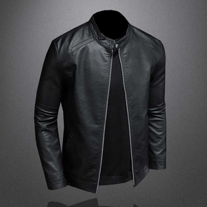 À la mode grandes tailles hommes vêtements de mode veste en cuir porte moto vestes de sport pour hommes dans toutes les tailles - Product Image 6