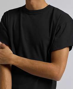 T-shirt à manches courtes pour homme RABUSH SPORTS, streetwear d'été, 100% coton, col rond, multicolores, coupe classique, tissu Oxford, 300g - Product Image 3