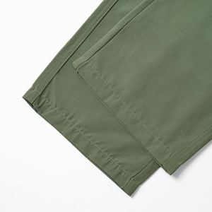 Pantalon cargo de haute qualité, tendance, taille haute, poids moyen, lavage foncé, avec design multi-poches, coupe slim, service OEM - Product Image 3