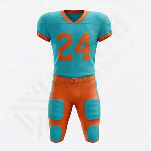 Camiseta de Fútbol Americano Personalizada de Manga Corta de Alta Calidad, Uniforme Deportivo de Equipo Atlético de Sublimación, Gran Venta - Product Image 1