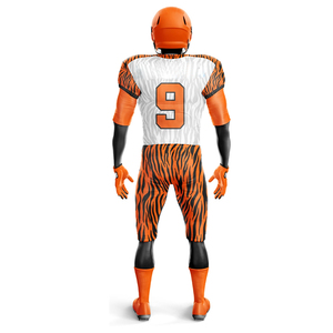 Conjunto de camisetas de fútbol americano Reversible hecho a medida, uniforme deportivo de alta calidad sublimado transpirable de manga corta - Product Image 4