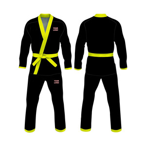2026 dernière conception de bonne qualité uniforme de karaté Logo personnalisé de qualité supérieure 100% coton uniformes de karaté de couleur différente - Product Image 4