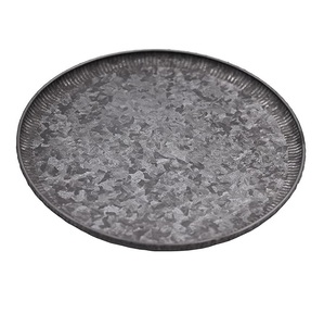 Vente chaude Rouillé Vintage Look Galvanisé Plateau De Service En Métal Pour La Maison Restaurant De Mariage Bar Ferme Parties Plateau De Service - Product Image 6