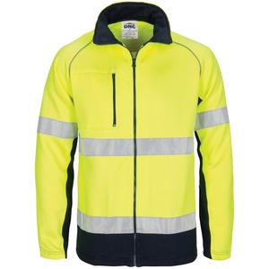 Veste polaire d'hiver pour homme avec col montant, haute visibilité, fermeture éclair intégrale, couleurs et tailles personnalisées - Product Image 1