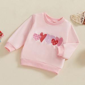 Nouveaux produits 2025 lettre impression enfants coton Polyester vêtements sweats - Product Image 6