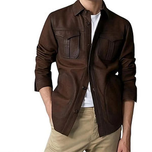 Chaqueta de Motociclista de Lona Unisex de Nuevo Diseño, Suave, de Primera Calidad, Cálida, de Moda para Invierno, Ropa de Calle Moderna y Elegante - Product Image 1