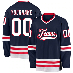 Nouveau maillot de hockey sur glace durable personnalisé 100% polyester réversible par sublimation personnalisé tous les styles vêtements de hockey cousus sur le dessus 2025 - Product Image 6