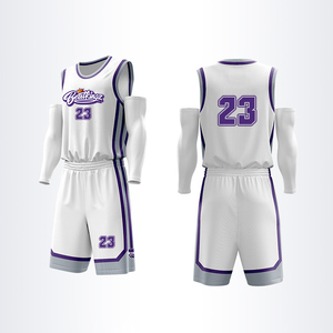 Camiseta y pantalones cortos de baloncesto de sublimación completa personalizada para hombres, diseño de UNIFORMES DE EQUIPO de secado rápido para hombres - Product Image 6