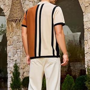 Polo à manches courtes personnalisé pour hommes en coton grande taille confortable, respirant, extensible, imprimé OEM Service par robe de sport - Product Image 5