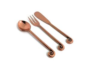 Post Modern Stainless Steel Flatware Set With <b>Coloured</b> <b>Resin</b> Handles Perfect For Catering - Product Image 3
