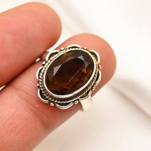 925สไตล์ Boho แฮนด์เมดสไตล์ Boho แหวนเงินผู้หญิงอัญมณีคลาสสิกโกเมนชุบโรเดียมเครื่องประดับงานแต่งงานของขวัญปาร์ตี้สำหรับ - Product Image 4