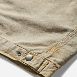 Twill Sports 2026 Men's Denim Jacket Dusty H Brown (<b>Chalk</b> Wash) Rugged Vintage Look Durable Bamboo Fiber Cotton Lining Horn - Product Image 3