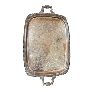 Plateau de service rectangulaire au design élégant, motif en relief métallique, plateau de présentation pour hôtel, restaurant, mariage, traiteur, nourriture élégante - Product Image 5