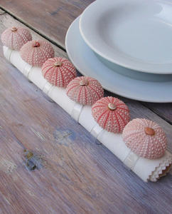 Elegantes servilleteros de estilo marino con conchas reales para cenas en centros turísticos y fiestas temáticas del océano - Product Image 5