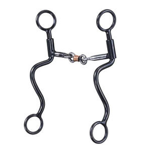 ก้านเหล็กรูปตัวเอสสีดำพร้อมดอกกัดเหล็กหวาน3ชิ้นบิตม้าแบบกำหนดเองขายดีที่สุด2025ม้าตะวันตก - Product Image 1