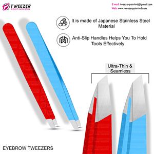 Design classique Pince à sourcils professionnelle en acier inoxydable de haute qualité multi couleurs disponibles pince à sourcils à usage domestique - Product Image 4