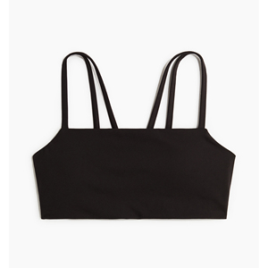 100% haute qualité réglable Super doux léger couleur noire sans couture extensible bretelles réglables soutien-gorge de sport - Product Image 1
