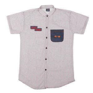 Chemise décontractée à manches courtes pour garçons - Rouge - Product Image 1