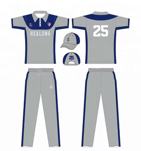 Maillot de cricket conçu sur mesure avec motif en ligne et option de taille pour les uniformes d'équipe de cricket - Product Image 5