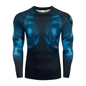 Chemises de compression pour hommes de musculation - Vêtements de fitness respirants à séchage rapide en élasthanne/polyester - Product Image 6