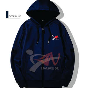 เสื้อฮู้ดมีซิปสำหรับผู้ชายเสื้อสเวตเชิ้ตผ้าฝ้ายพิมพ์โลโก้ตามสั่งสำหรับฤดูหนาว - Product Image 3