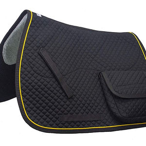 Coussin de selle de cheval carré matelassé, en coton, de saison, pour Dressage, anglais, prix de gros, ensemble de enveloppes de Polo assorties, personnalisé - Product Image 1