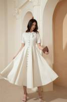 Robe élégante pour femmes, vêtements grande taille, tuniques à manches courtes, chemise décontractée, tuniques, robe ample, robe midi disponible en grande taille
