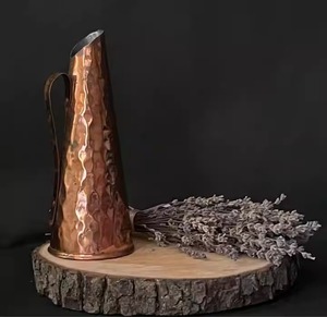 Juego de jarrones de flores de cobre pulido elegante para estante de entrada o decoración de repisa elegantes jarrones de Metal modernos para decoración del hogar - Product Image 5