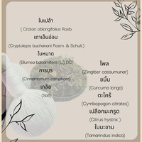 Produit de massage Thai Herbal Compress de Thaïlande 120g/150g/200g avec emballage transparent et logo privé