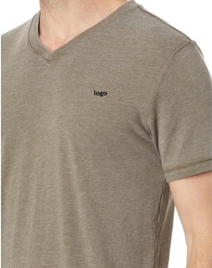 Fabricant de gros logo personnalisé T-shirt unisexe à col en V durable et respirant à manches courtes nouveau design - Product Image 5