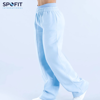 Pantalones Deportivos de Mujer para Invierno, de Color Sólido, con Cordón, Cintura Alta, Estilo Urbano, 100% Algodón, Felpa, Secado Rápido, Talla Grande, Corte Recto