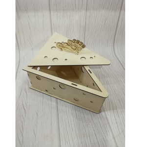 Bán buôn laser cắt ván ép thu nhỏ nhà Kit chưa hoàn thành <span class=keywords><strong>DIY</strong></span> không thấm nước thân thiện với môi trường Hiện Đại-Phong cách lưu trữ bằng gỗ Caddy Carry - Product Image 2