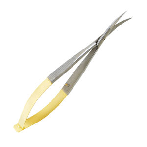 Ciseaux de précision portables en acier inoxydable de 4,7 pouces, micro-ciseaux à ressort pour le façonnage des sourcils et des cils, outil de beauté, lame tranchante - Product Image 3