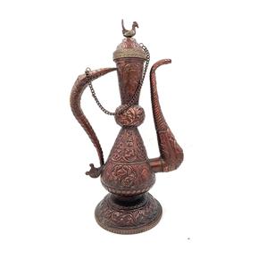 Jarra Surahi de latón alto para decoración de suelo o entrada - Product Image 2