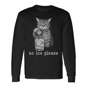 T-shirt promozionale a maniche lunghe No Ice Please Cat Against Ice - Product Image 1