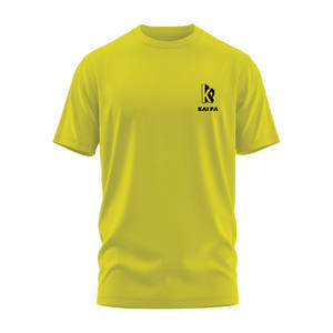 100% coton hommes O-cou T-Shirt solide Jersey Style décontracté sérigraphie brodé Logo Design surdimensionné coupe tricoté INS Style - Product Image 6