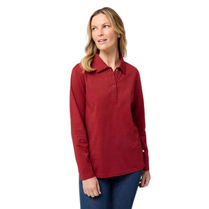 Chemises polo pour femmes en coton doux et mélange de spandex, style décontracté et professionnel, vente en gros de t-shirts polo imprimés pour femmes pour l'été - Product Image 2