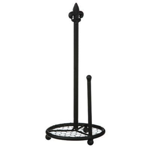 High Quality <b>Black</b> Metal Standing <b>Tissue</b> <b>Paper</b> Holder With Wire Base For Home Kitchenware Decor <b>Paper</b> Towel Holder - Product Image 1