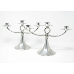 เชิงเทียนโลหะสำหรับตกแต่งบ้านดีไซน์โบราณเชิงเทียนสำหรับตกแต่งโต๊ะโรงแรมเชิงเทียน - Product Image 2