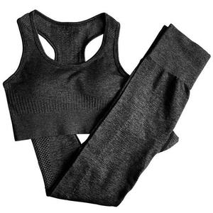 Conjunto de Yoga Personalizado para Mujer, Otoño, Sin Costuras, Suave y Elástico, Sujetador Deportivo y Leggings, Ropa Cómoda para Entrenamiento de Yoga - Product Image 5