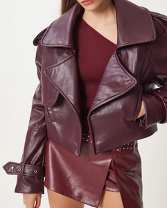 Veste en cuir de mouton véritable de haute qualité pour femmes respirante et élégante - Product Image 1